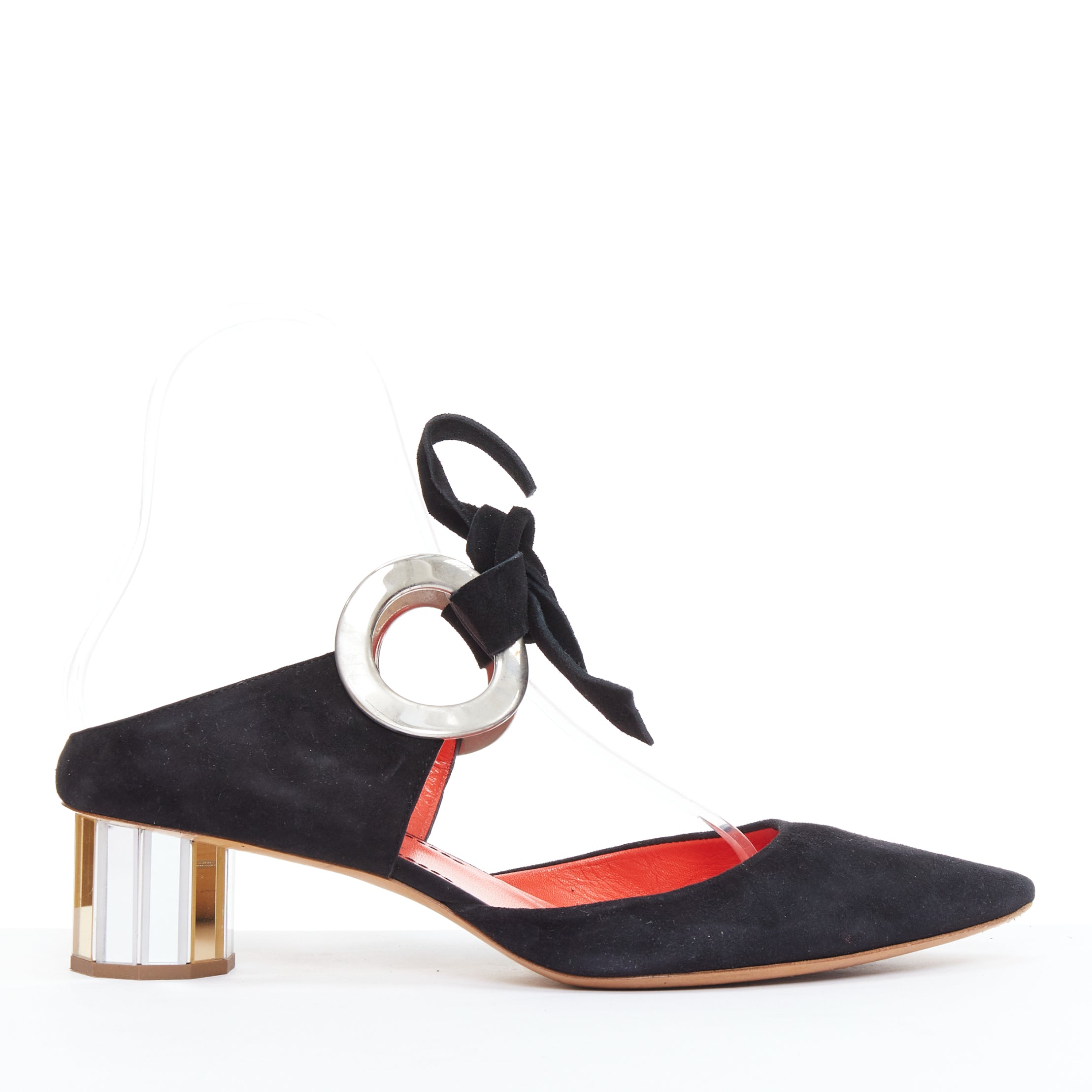 Proenza Schouler Silver Block Pumps