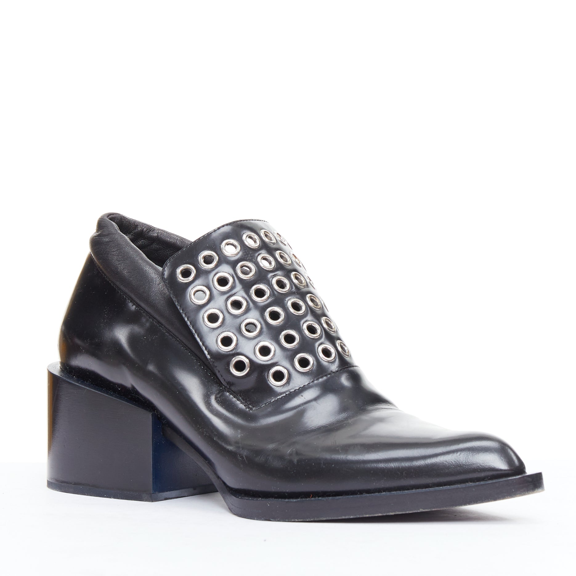 Jil Sander Grommet Heel Loafers