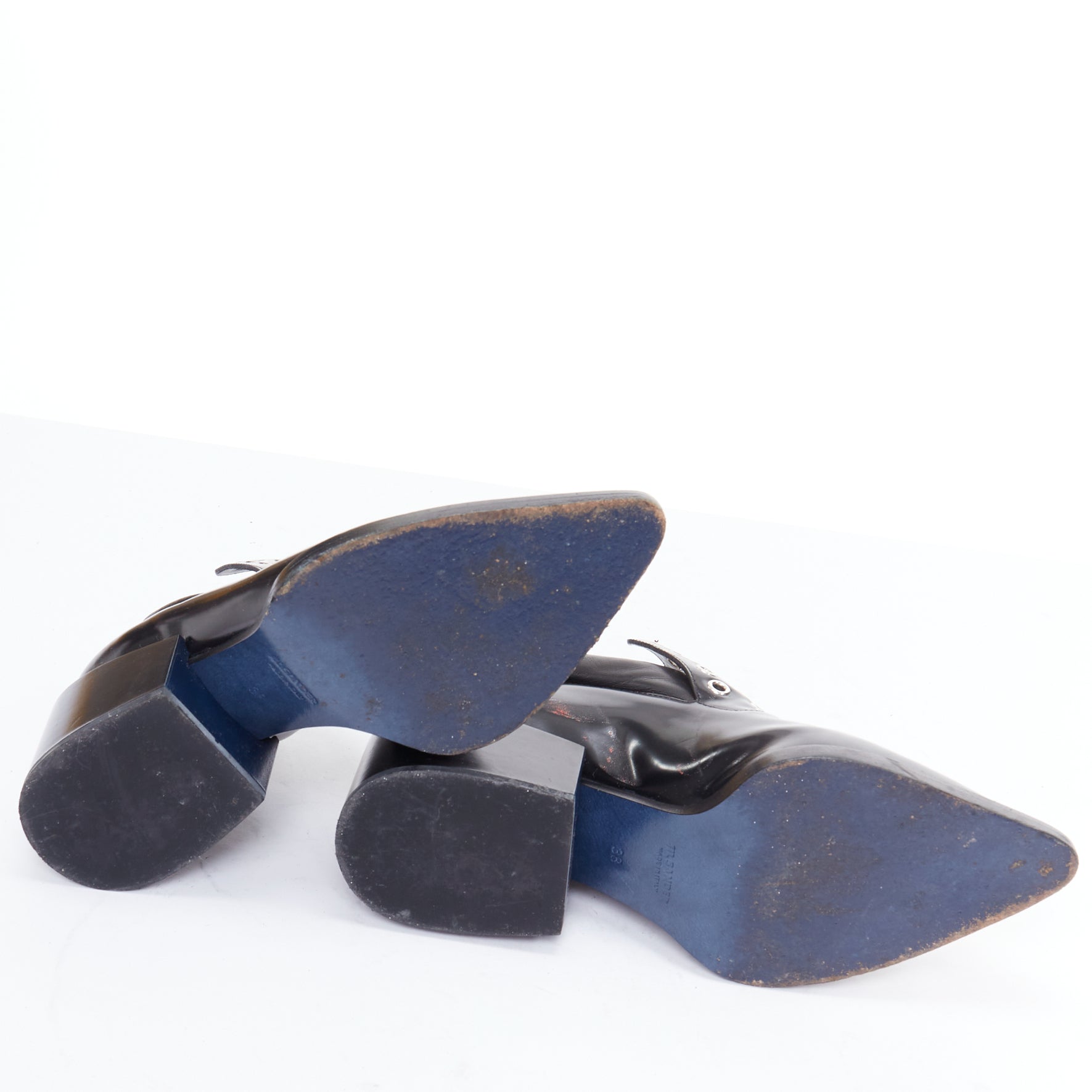 Jil Sander Grommet Heel Loafers - Image 12