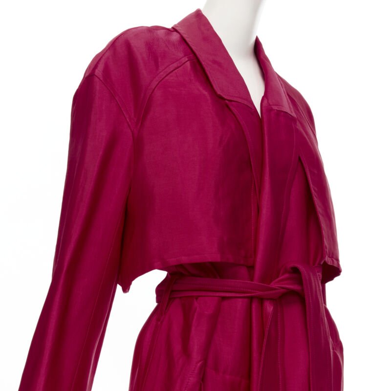 Haider Ackermann Pink Layered Robe Coat - Back view