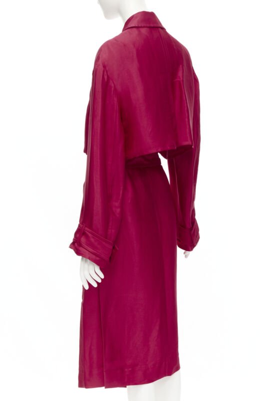 Haider Ackermann Pink Layered Robe Coat - Detail 1