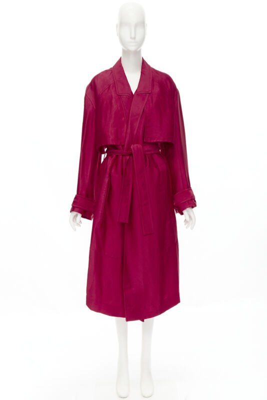 Haider Ackermann Pink Layered Robe Coat - Image 13