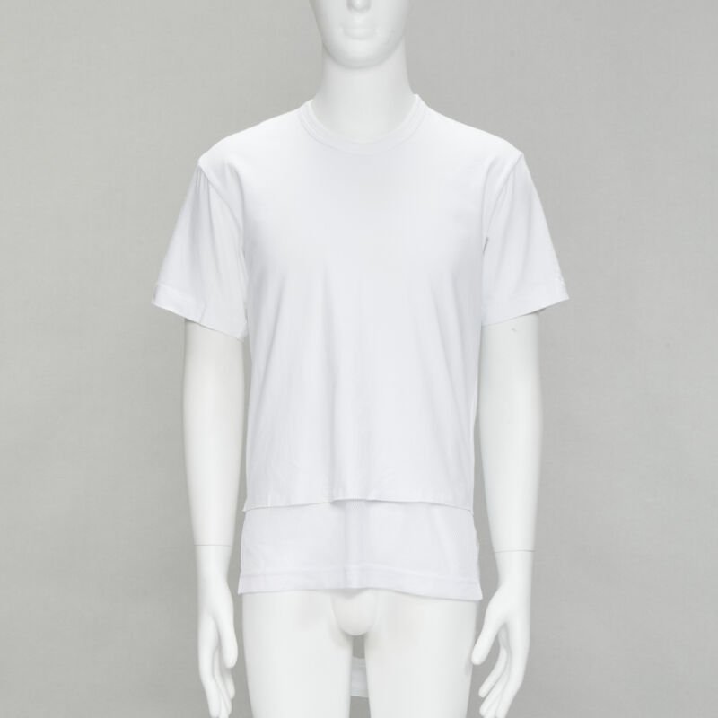 Comme Des Garcons Fishnet Hem T-Shirt - Image 6