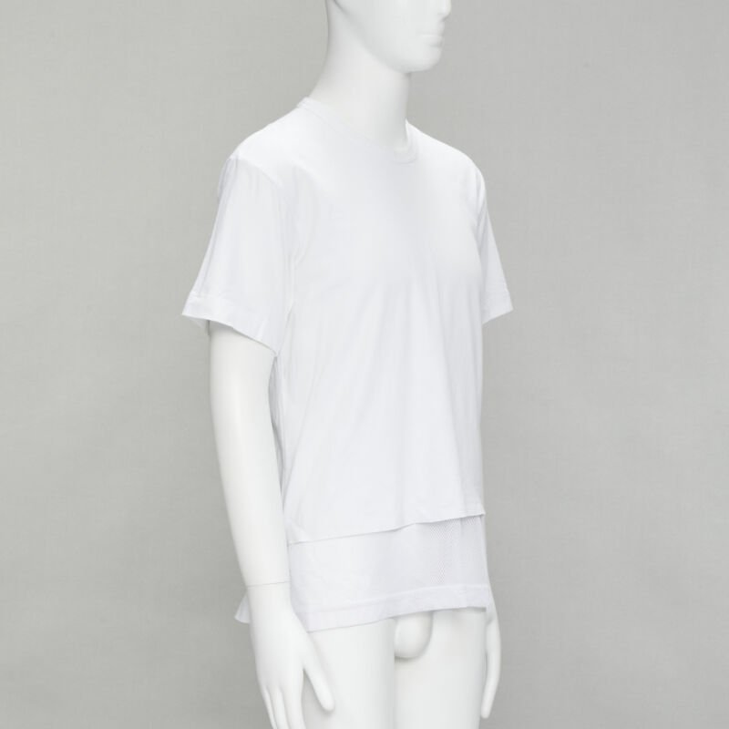 Comme Des Garcons Fishnet Hem T-Shirt - 4