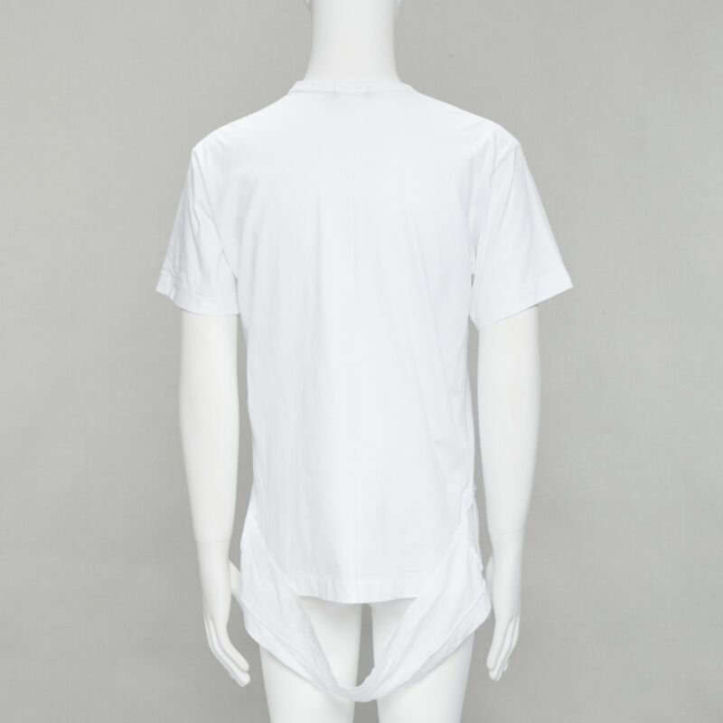 Comme Des Garcons Fishnet Hem T-Shirt - Side view