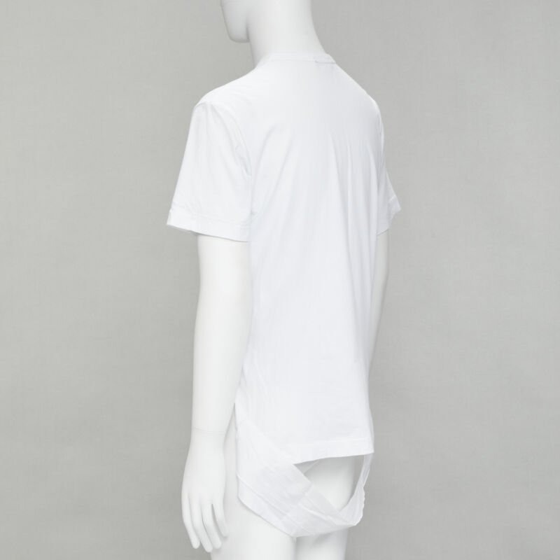 Comme Des Garcons Fishnet Hem T-Shirt - Detail 1