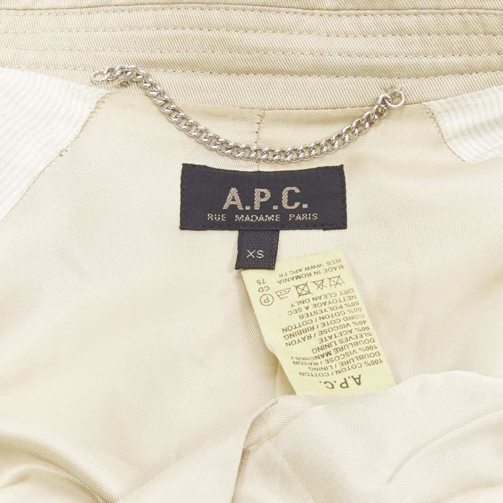 Apc Beige Flap Pocket Bomber - Image 12