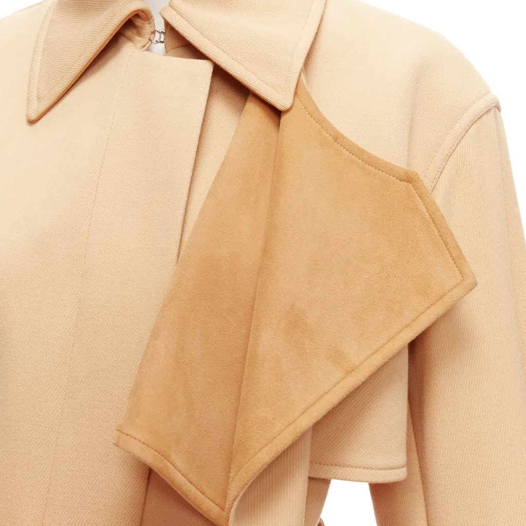 Celine Tan Deconstructed Trench Brown Wool Very good - Back View