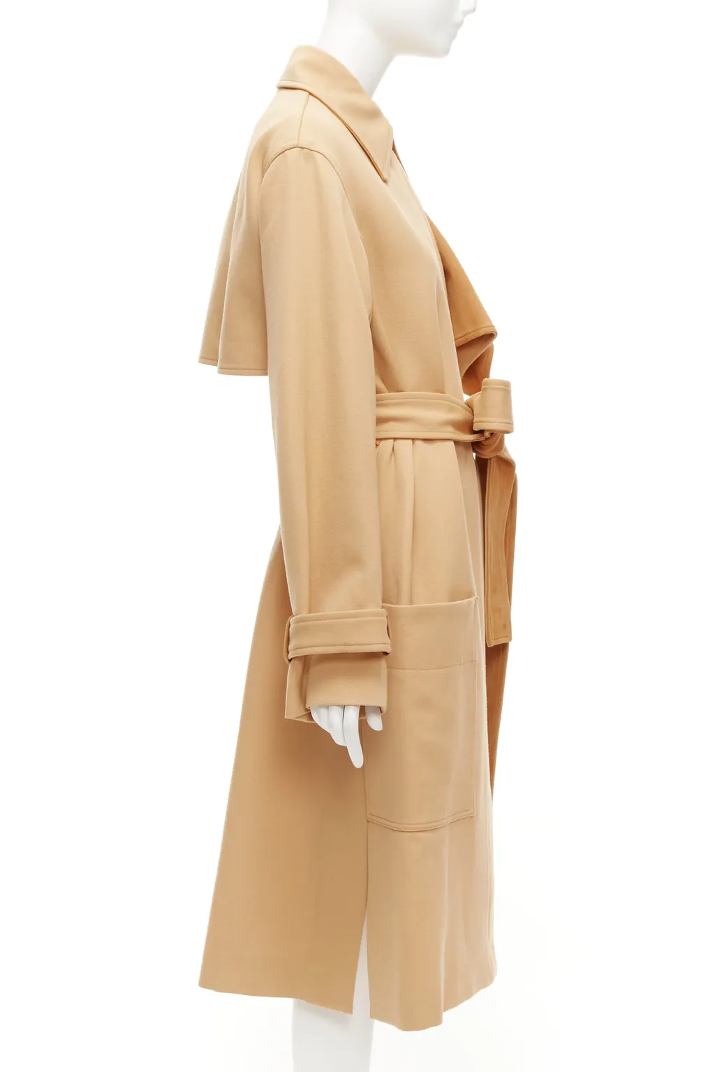 Celine Tan Deconstructed Trench Brown Wool Very good - Box View