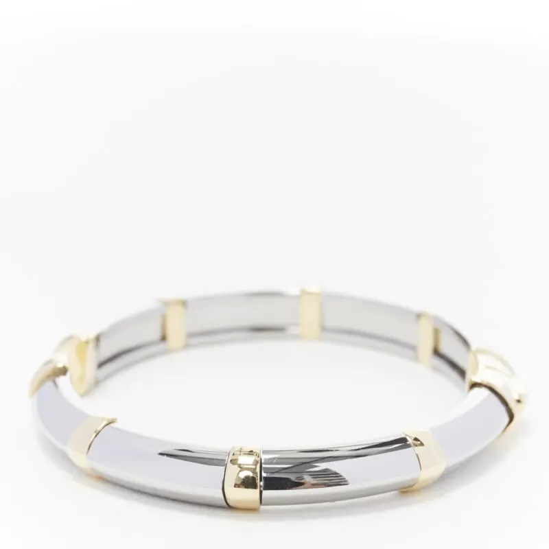 Bvlgari White Yellow Gold Bangle Gold Good - Inside View