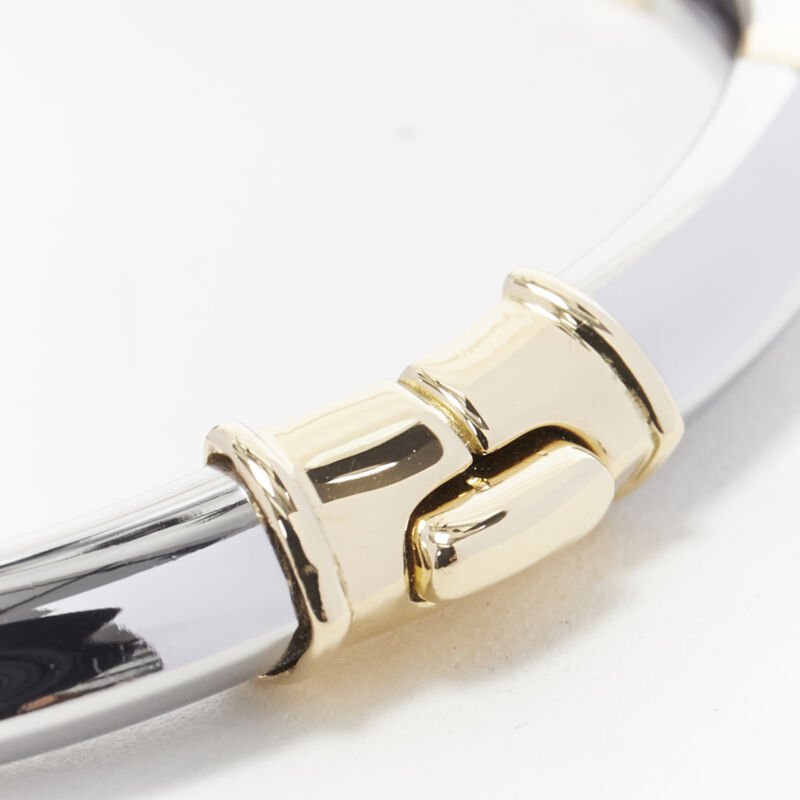 Bvlgari White Yellow Gold Bangle - Detail 1