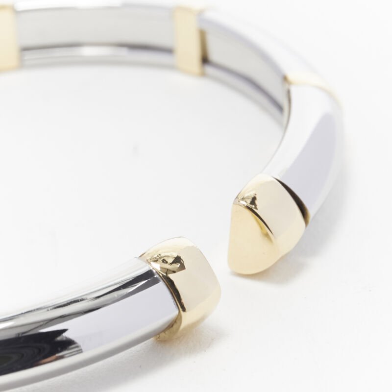 Bvlgari White Yellow Gold Bangle - Detail 2