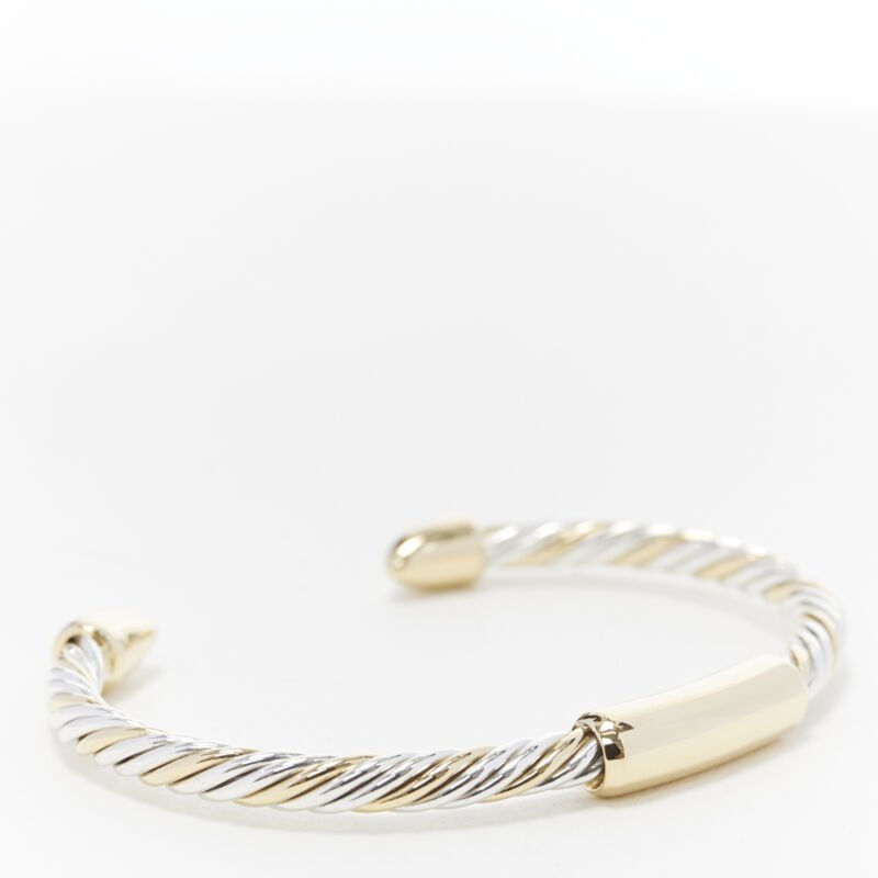 Bvlgari White Yellow Twist Bracelet - Back view
