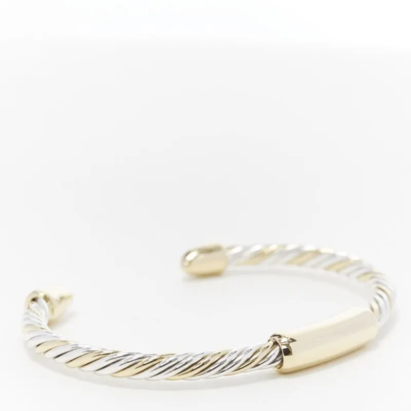 Bvlgari White Yellow Twist Bracelet Gold Good - Back View