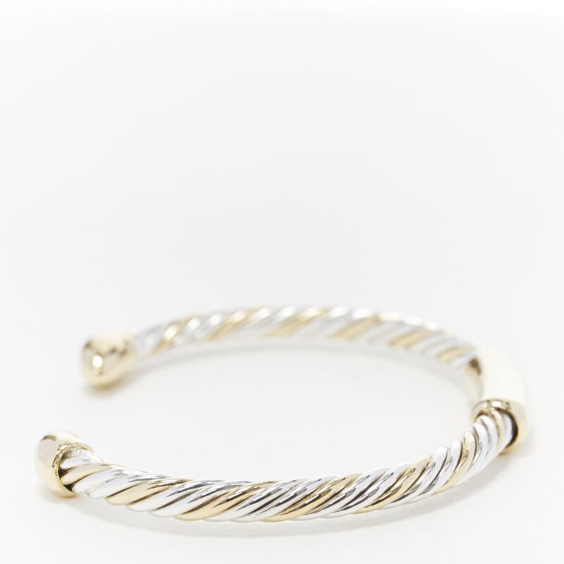 Bvlgari White Yellow Twist Bracelet - Image 6