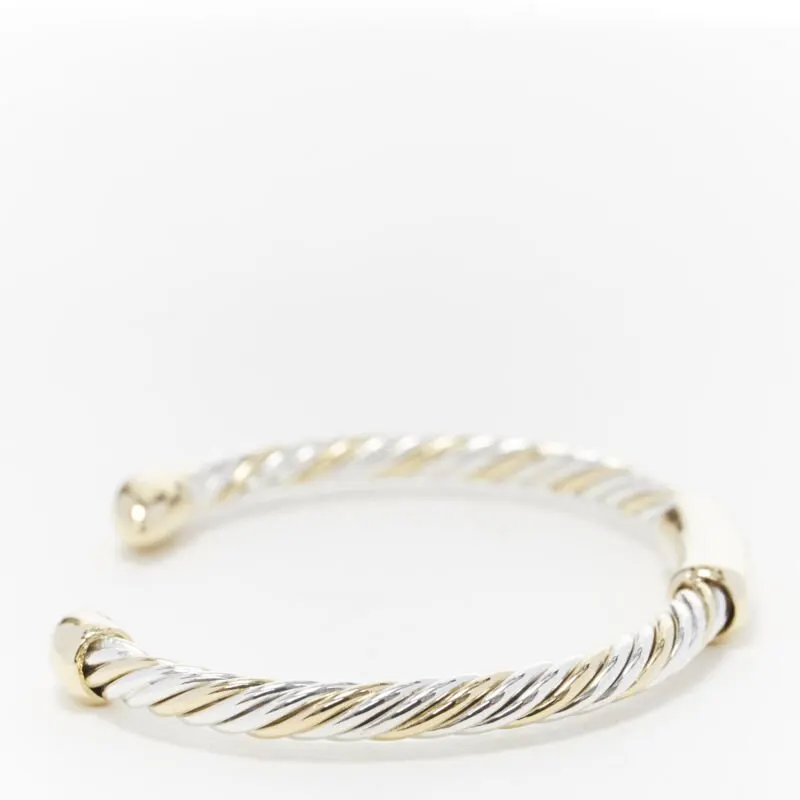Bvlgari White Yellow Twist Bracelet Gold Good - Inside View