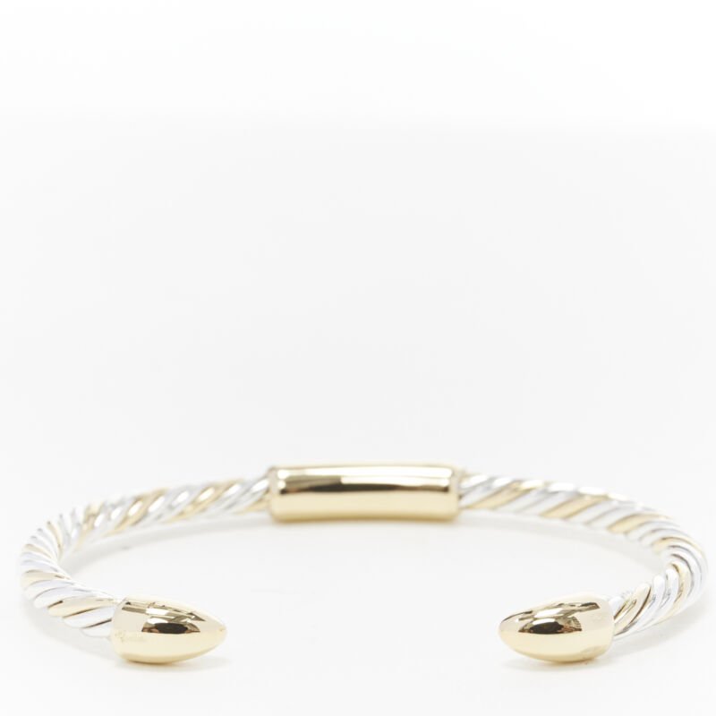 Bvlgari White Yellow Twist Bracelet - 4