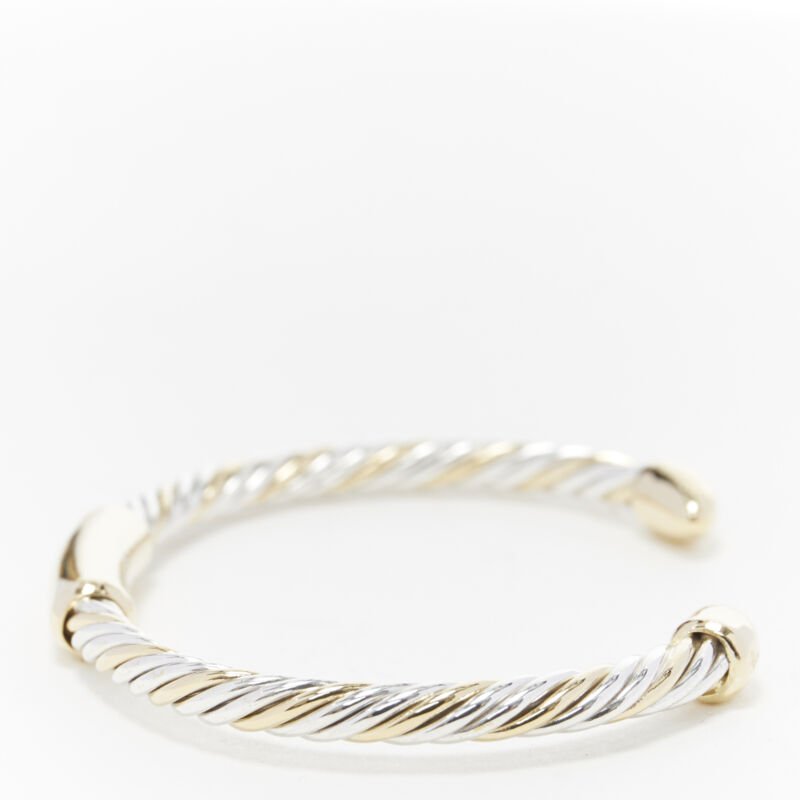 Bvlgari White Yellow Twist Bracelet - Side view