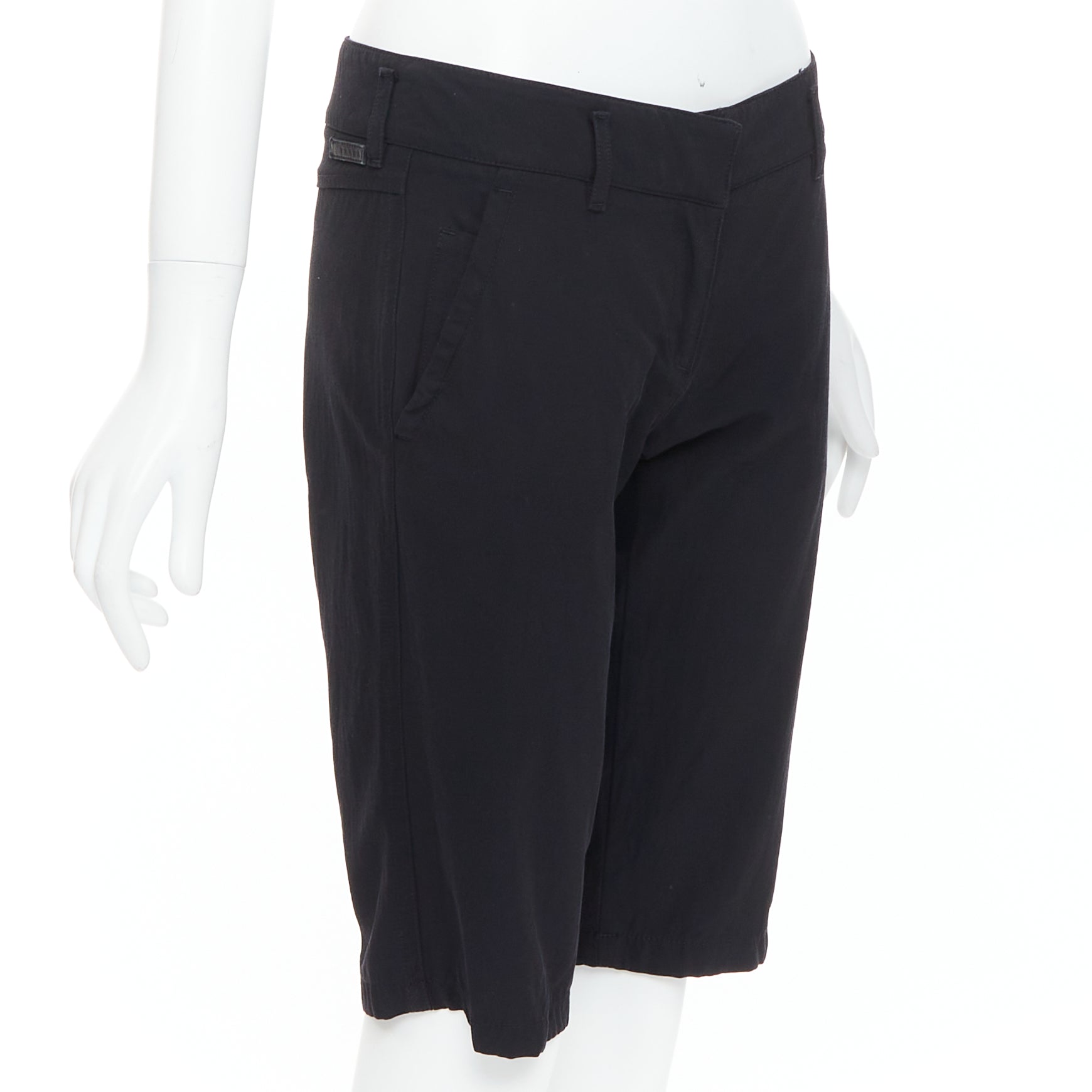 Prada Logo Cropped Shorts - Image 6