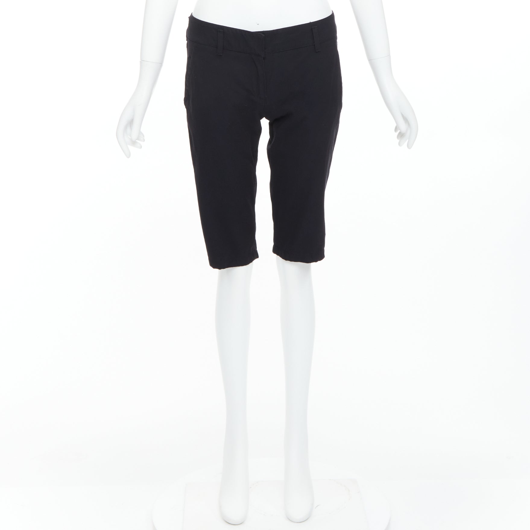 Prada Logo Cropped Shorts - Image 11