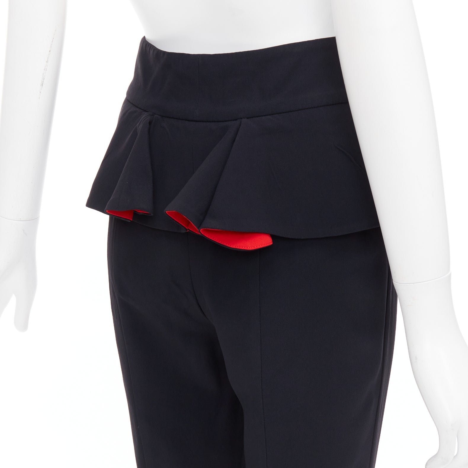 Alexander Mcqueen Leather Legging Pants - Back view