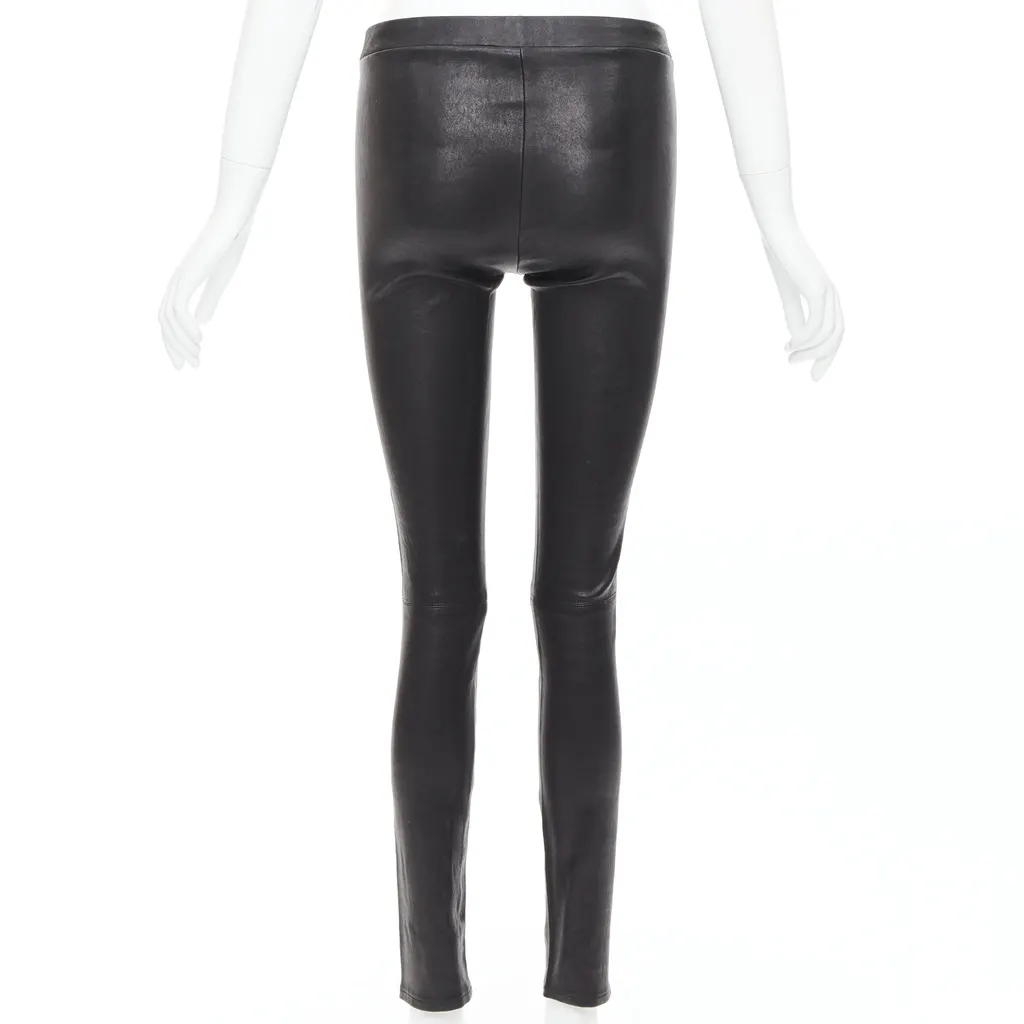 J Brand Pinstripe Crop Pants Black Leather Good - Box View