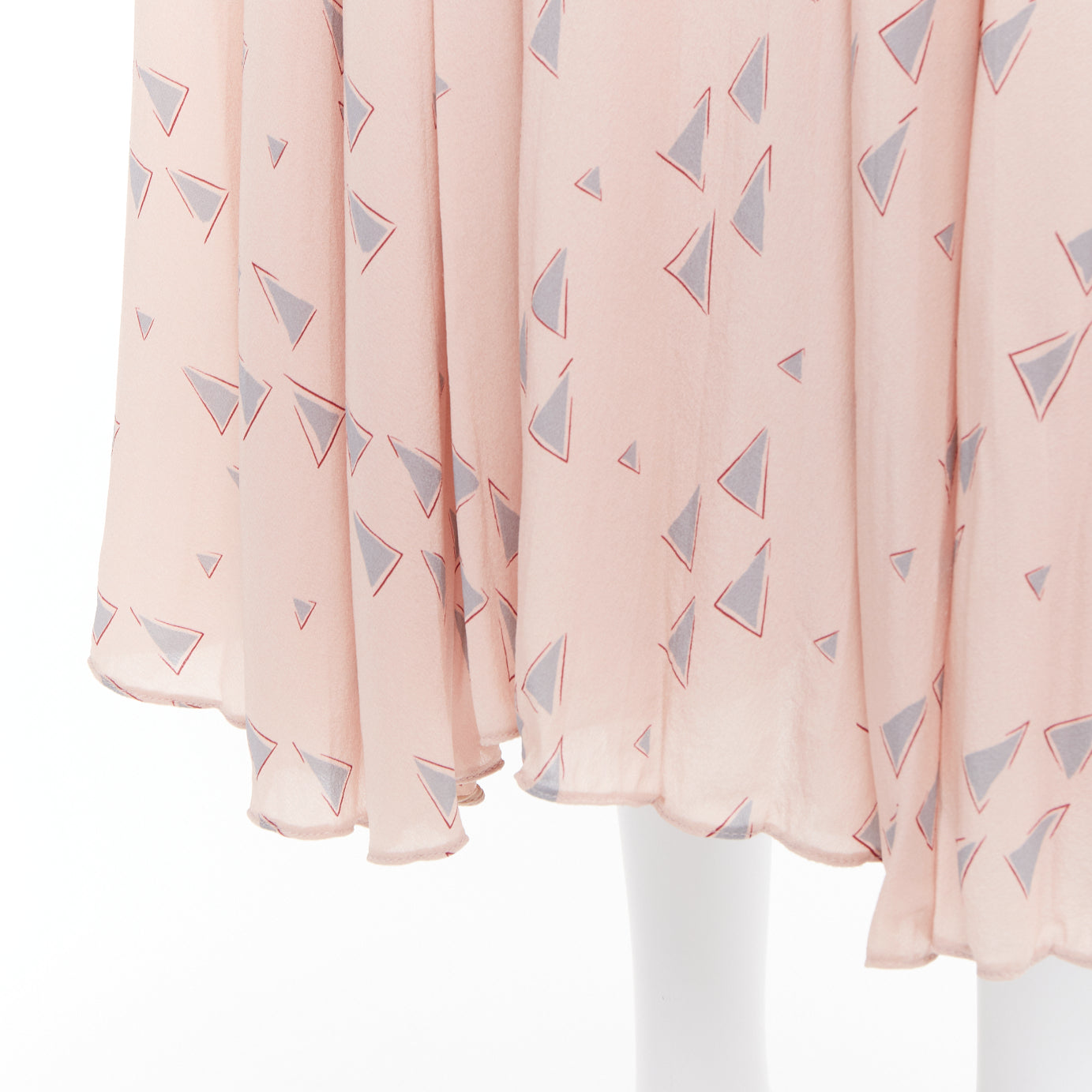Valentino Triangle Print Skirt - Back view