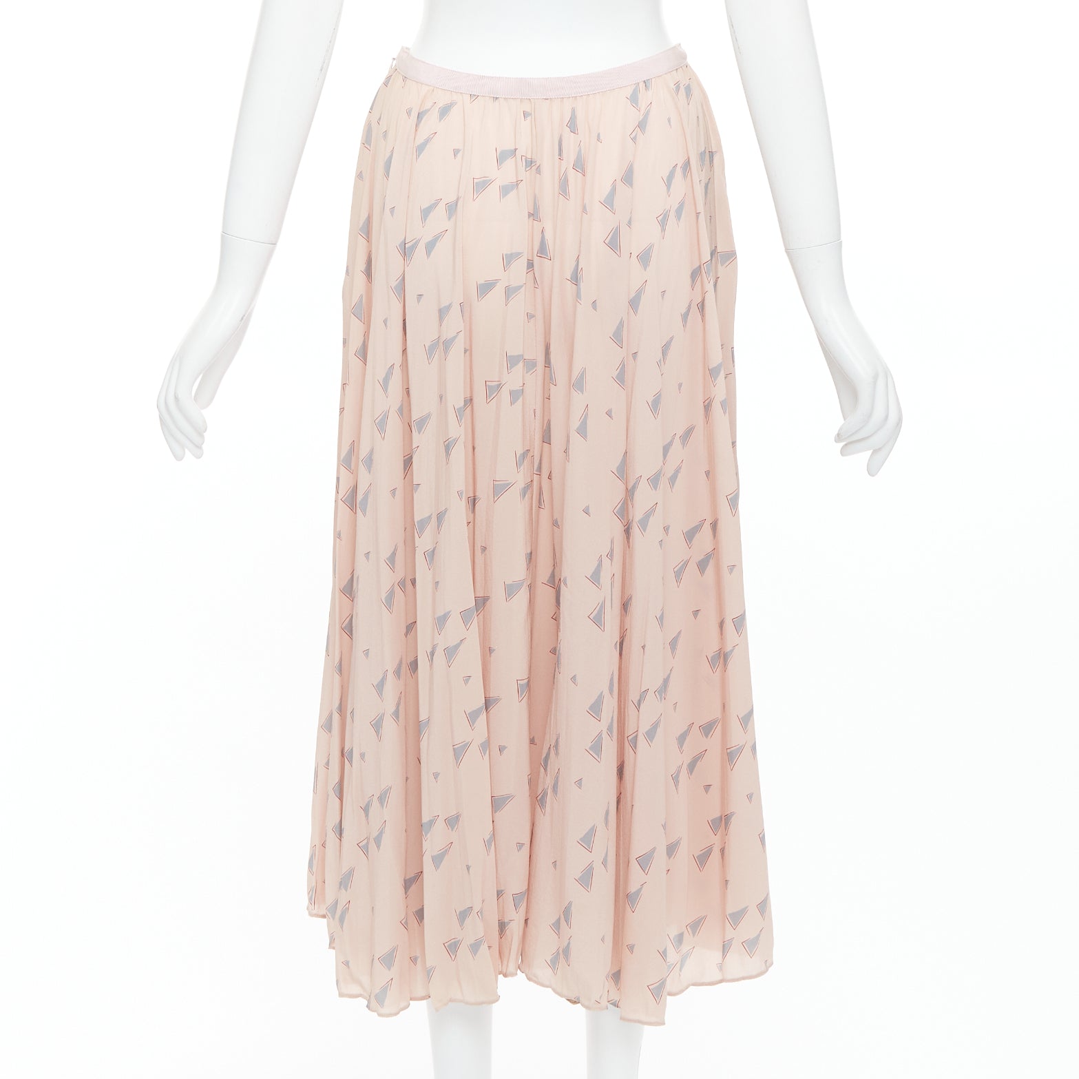 Valentino Triangle Print Skirt - Side view