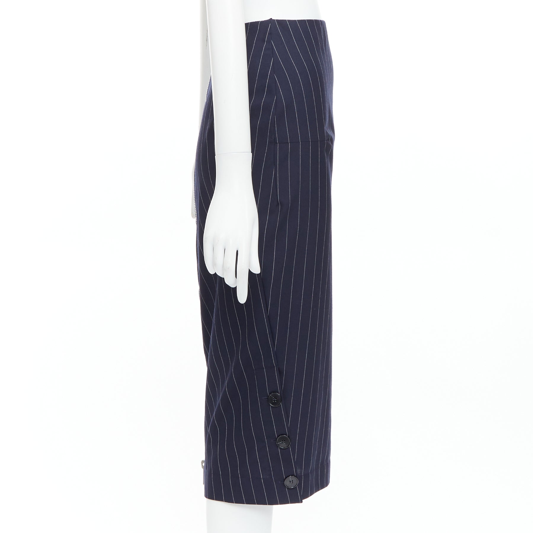 Victoria Beckham Pinstriped Pencil Skirt - 4