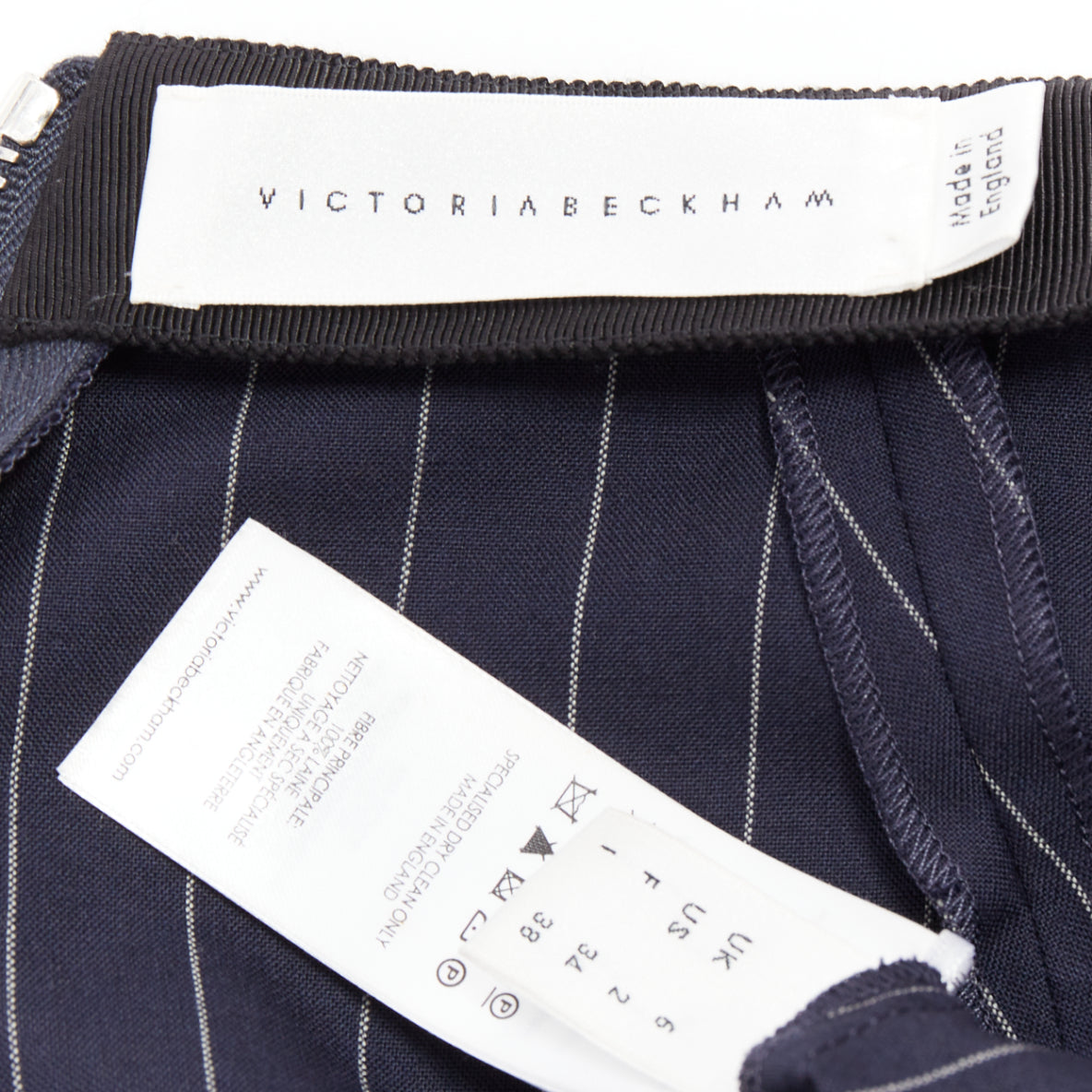 Victoria Beckham Pinstriped Pencil Skirt - Image 10