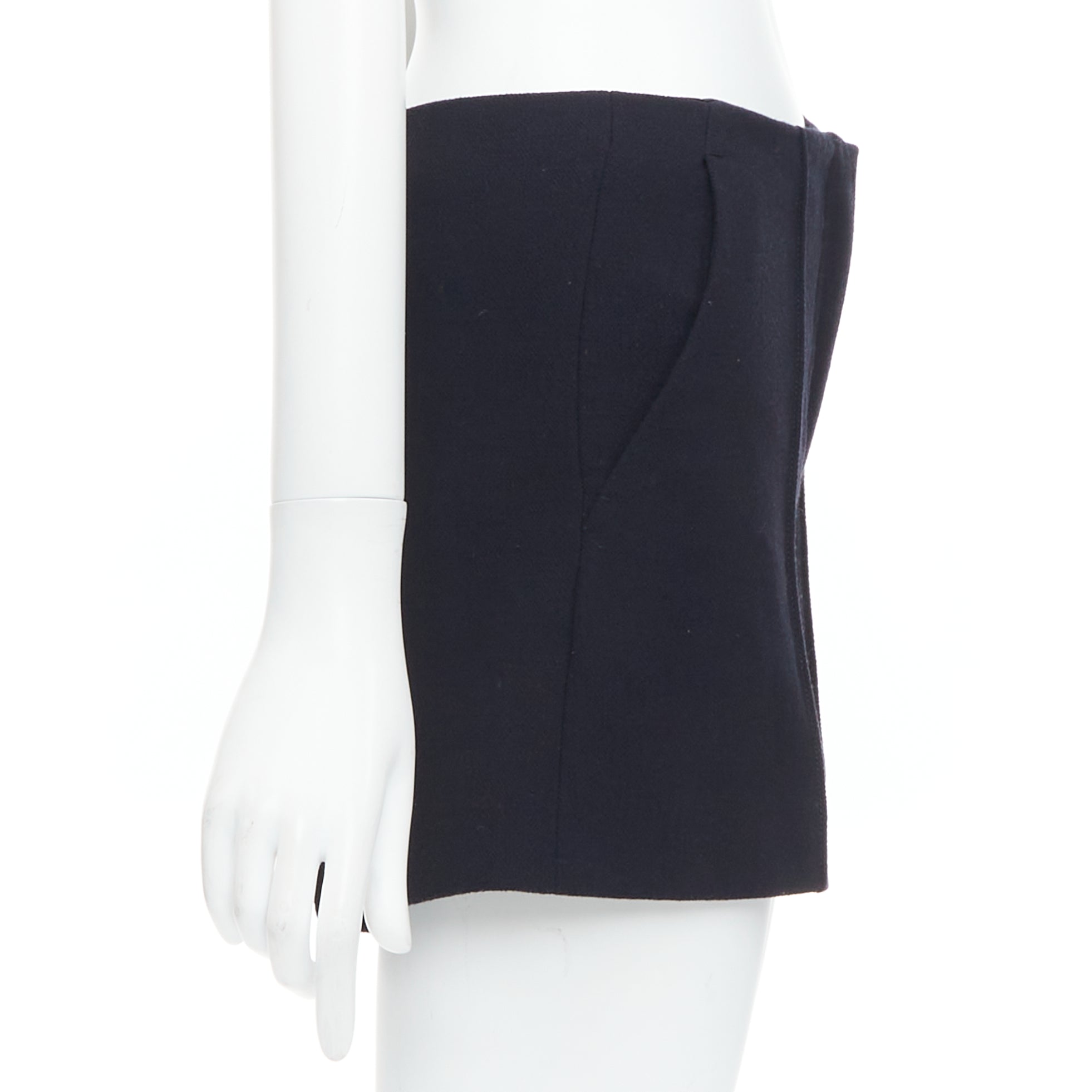 Miu Miu Pleated Wool Shorts - 4