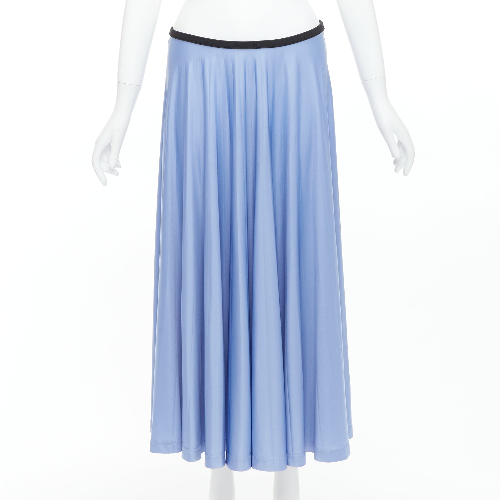 Celine Pleated Blue Skirt
