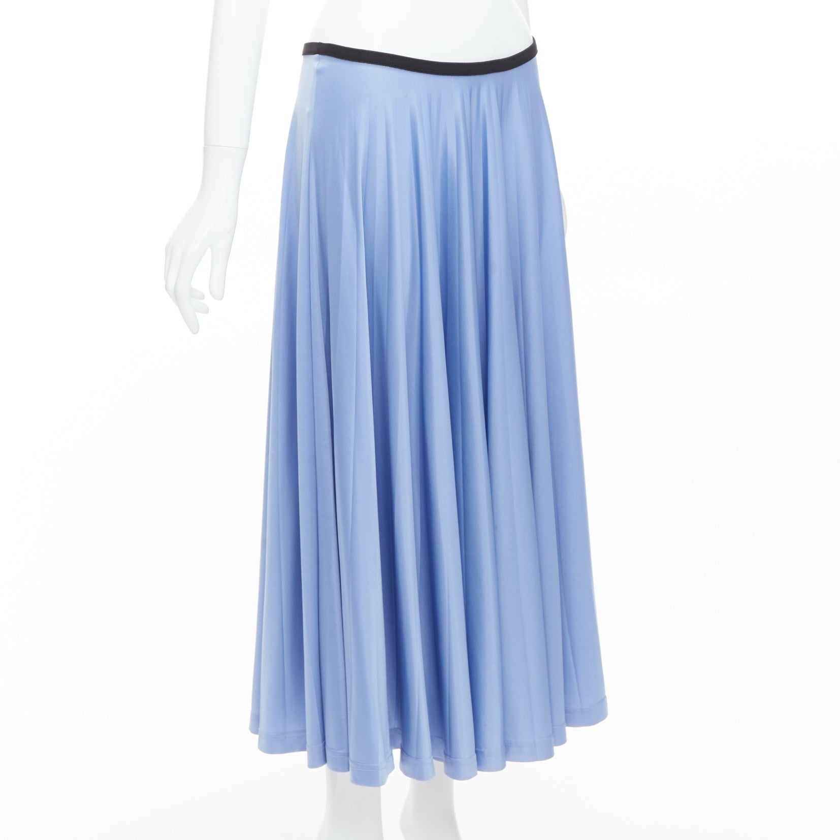 Celine Pleated Blue Skirt - Image 6