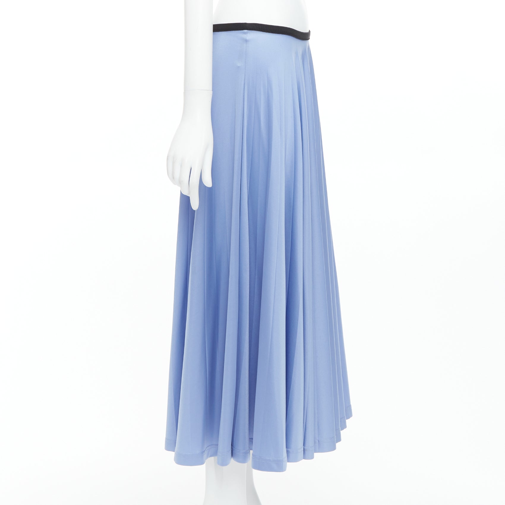 Celine Pleated Blue Skirt - 4