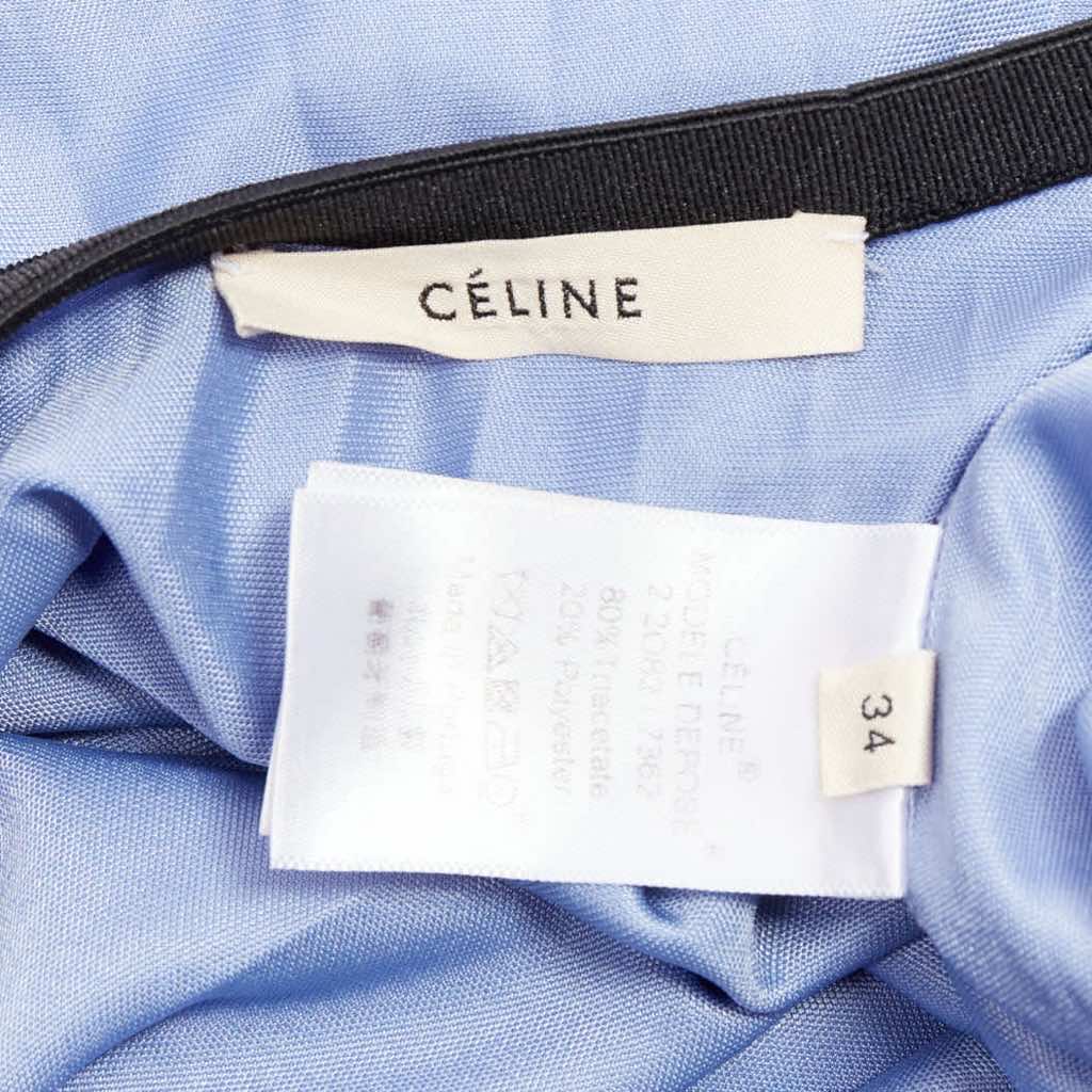 Celine Pleated Blue Skirt - Image 10