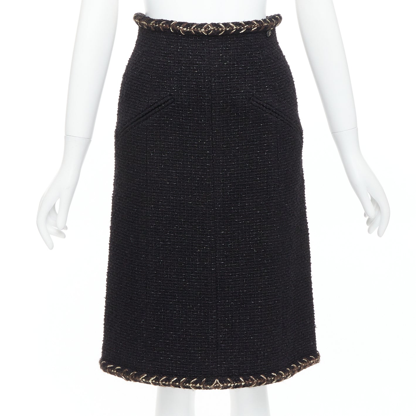 Chanel Braided Tweed Skirt