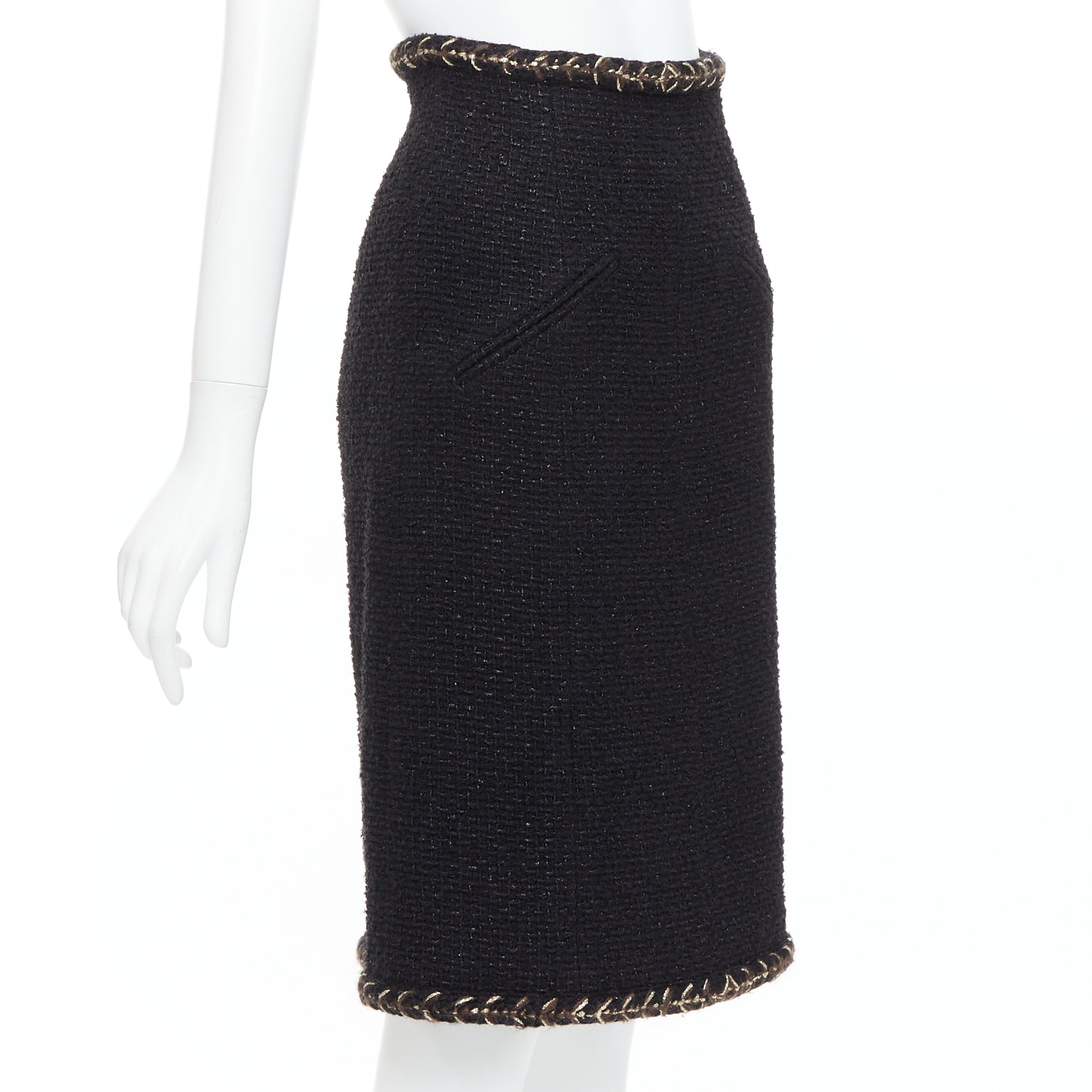 Chanel Braided Tweed Skirt - Image 6