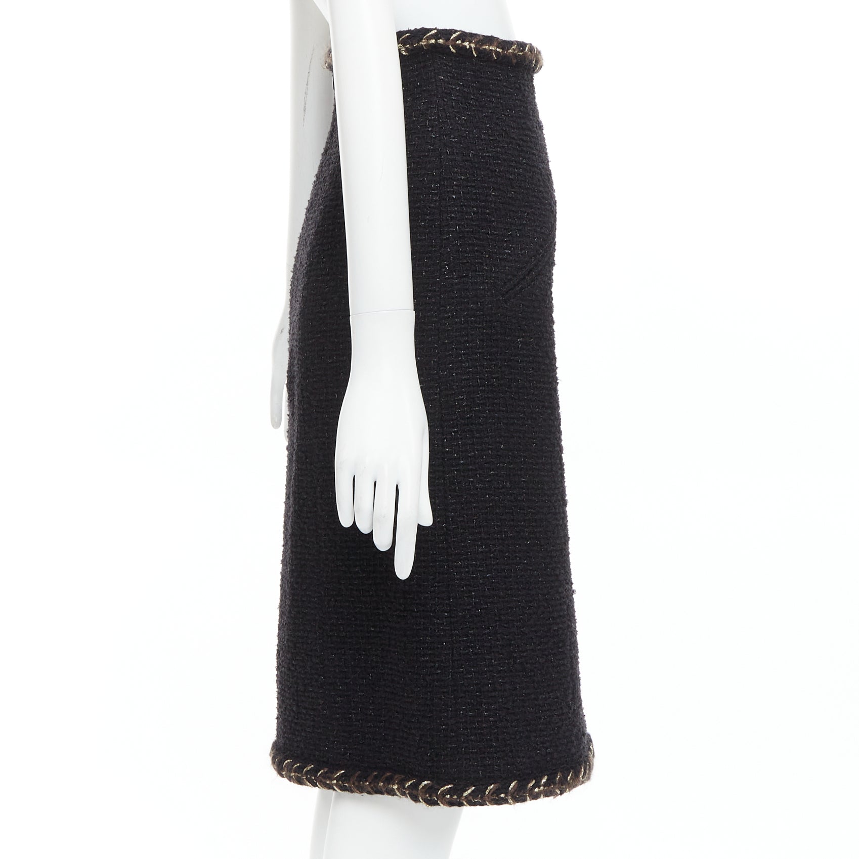 Chanel Braided Tweed Skirt - 4