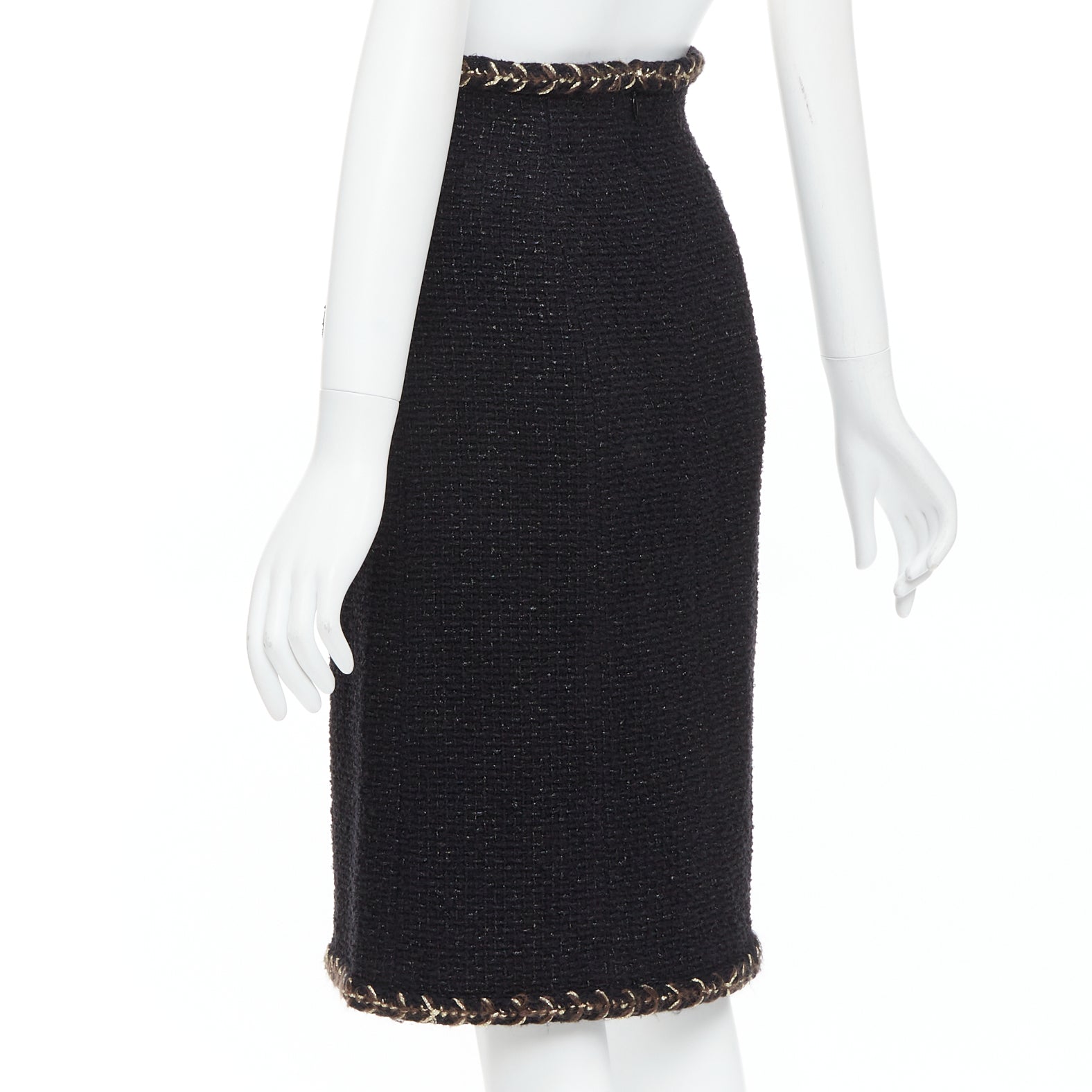 Chanel Braided Tweed Skirt - Detail 1