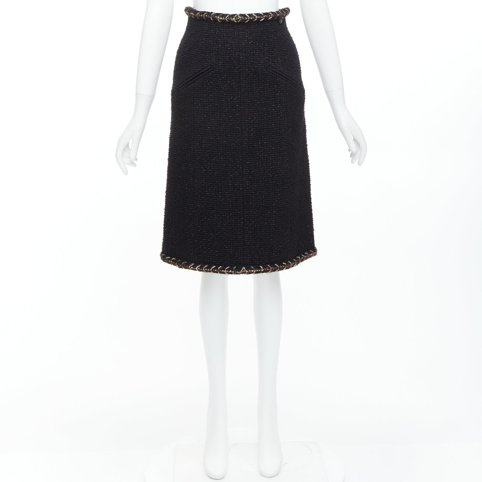 Chanel Braided Tweed Skirt - Image 11