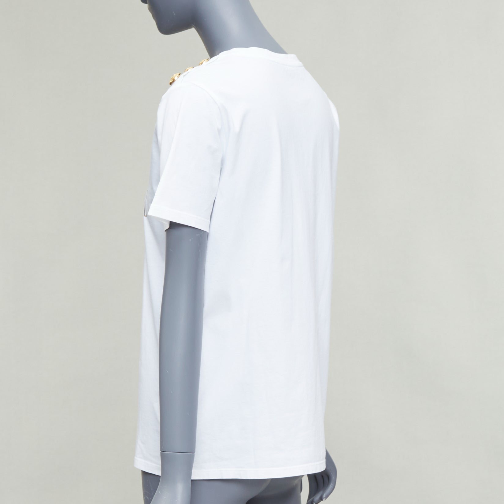 Balmain Gold Foil Logo Tee - Detail 1