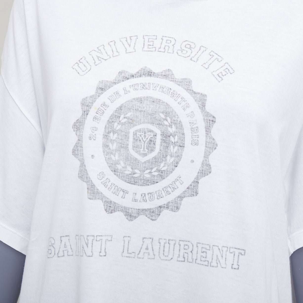 Saint Laurent Varsity Logo Tee - Back view