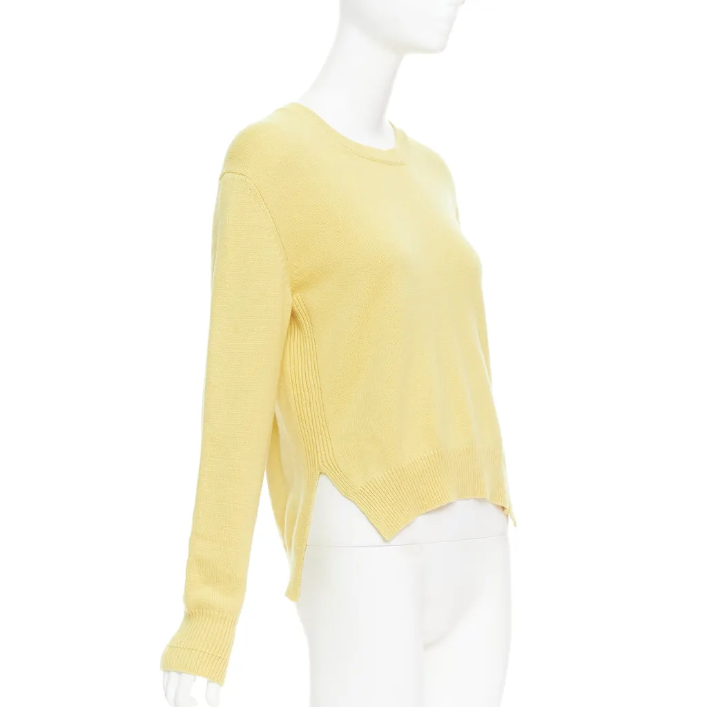 Celine Anagram Logo Sweater Yellow Cashmere Very good - Front View