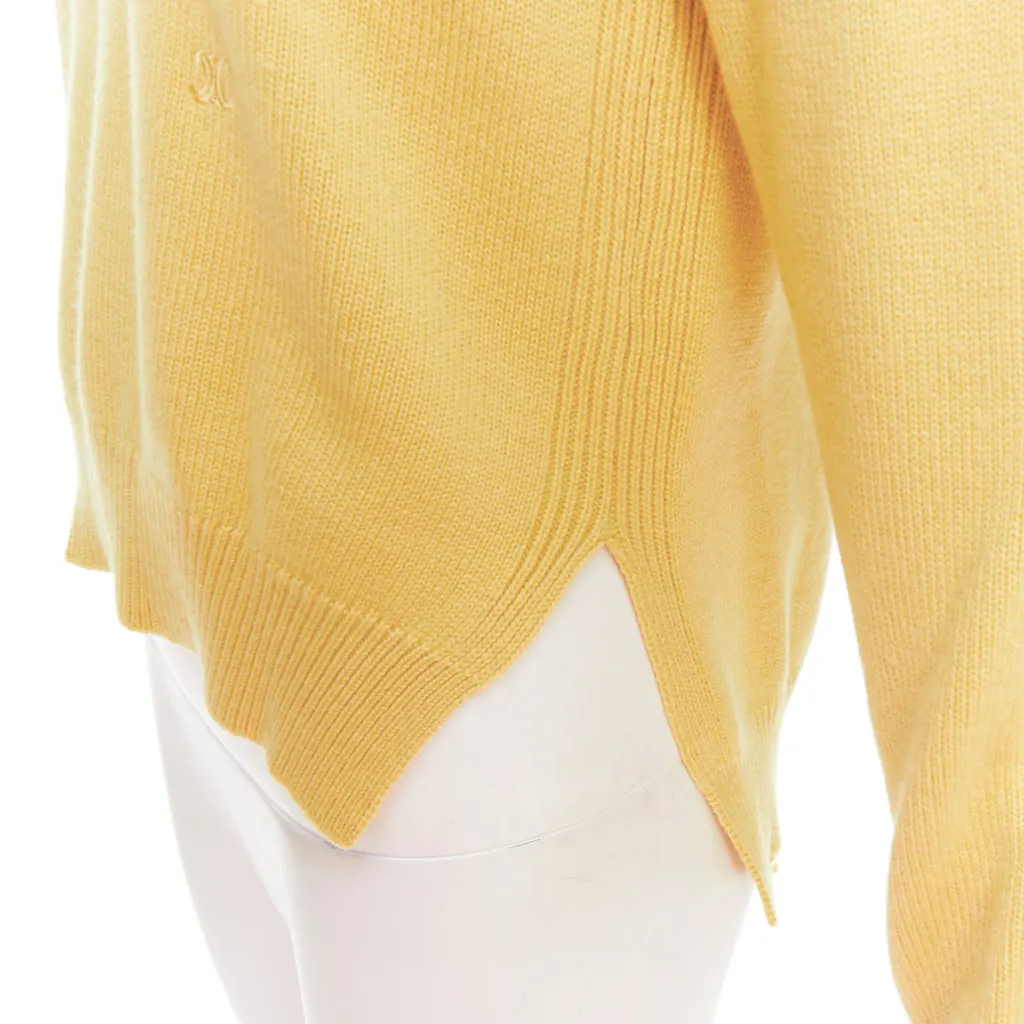 Celine Anagram Logo Sweater Yellow Cashmere Very good - Back View