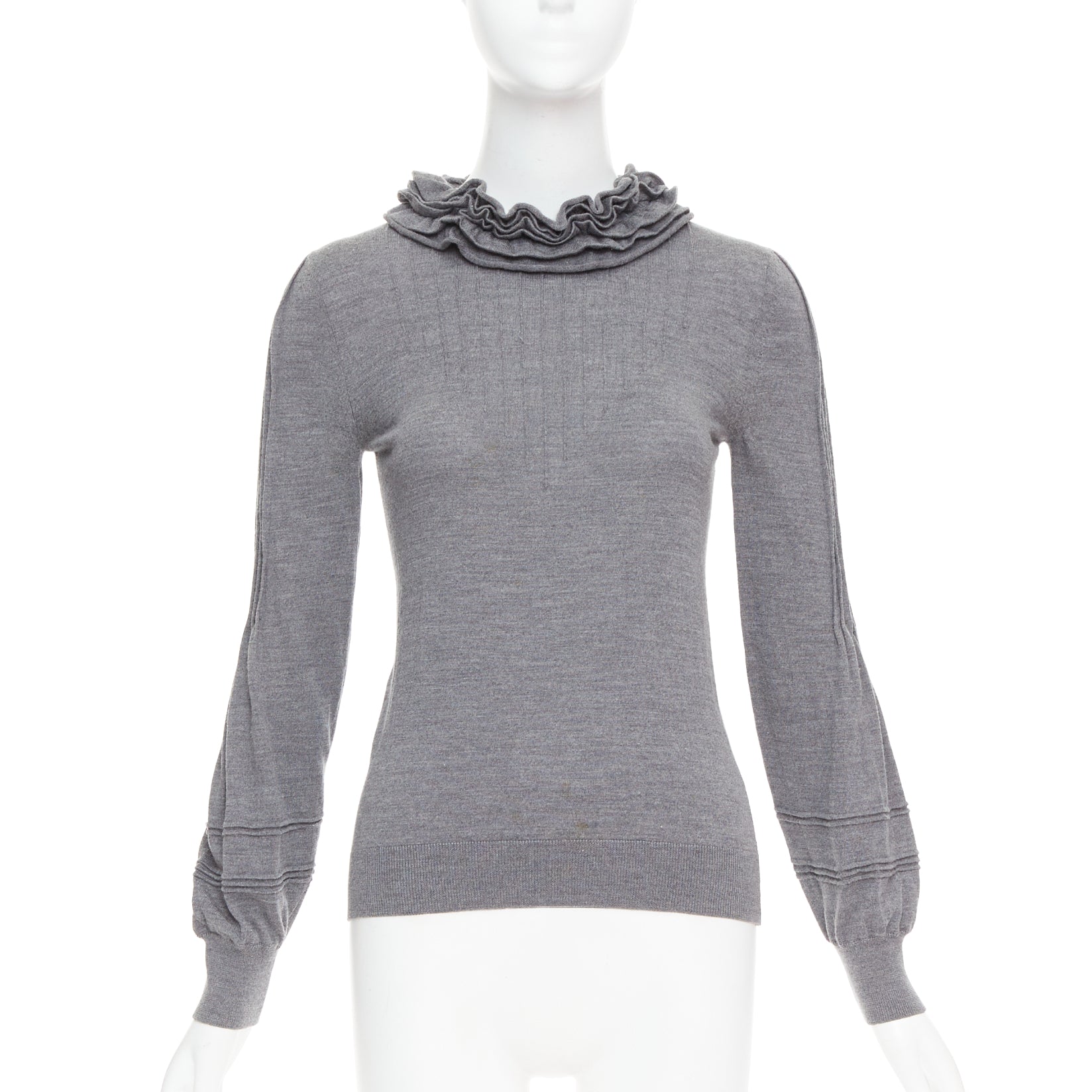 Fendi Ruffle Collar Sweater