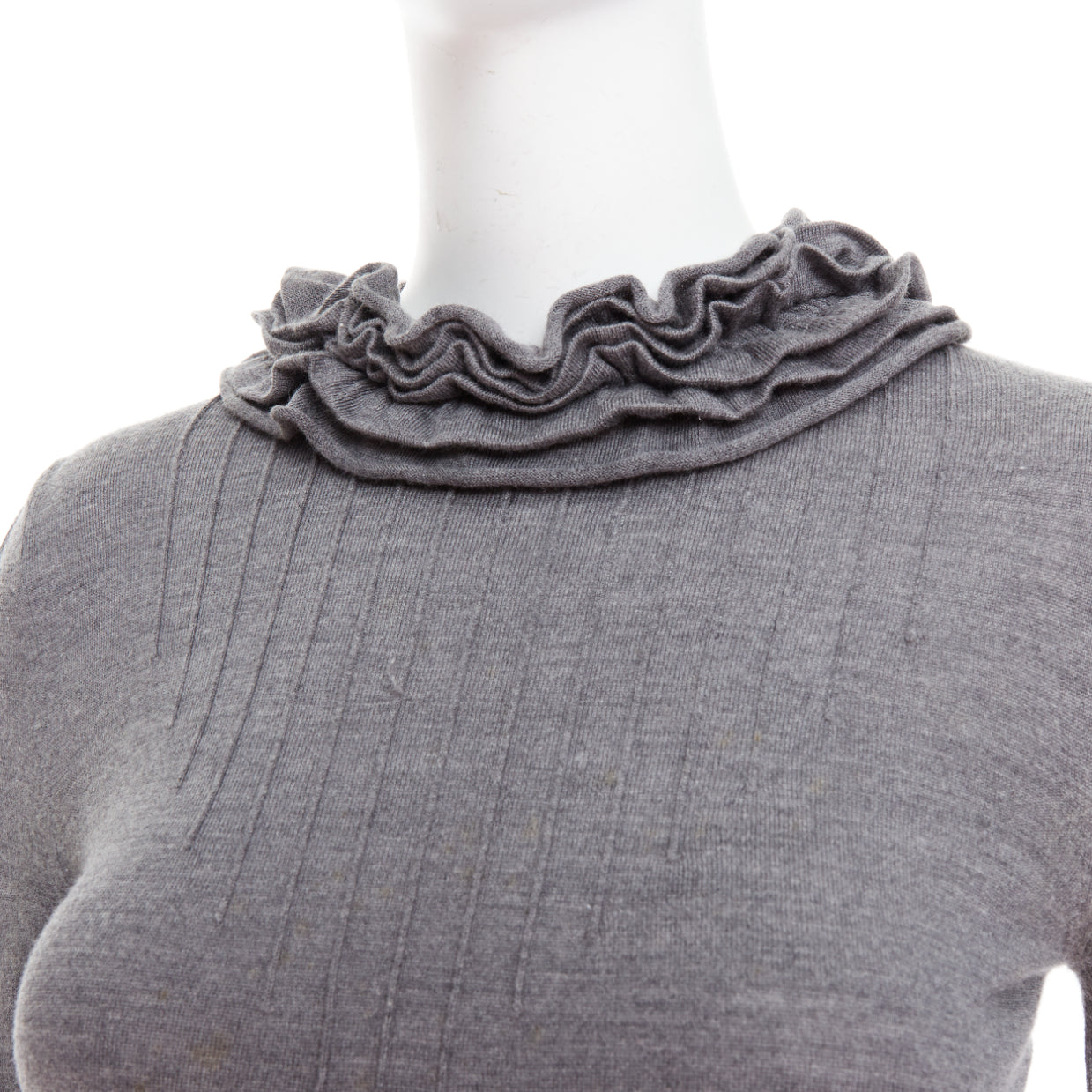 Fendi Ruffle Collar Sweater - Back view