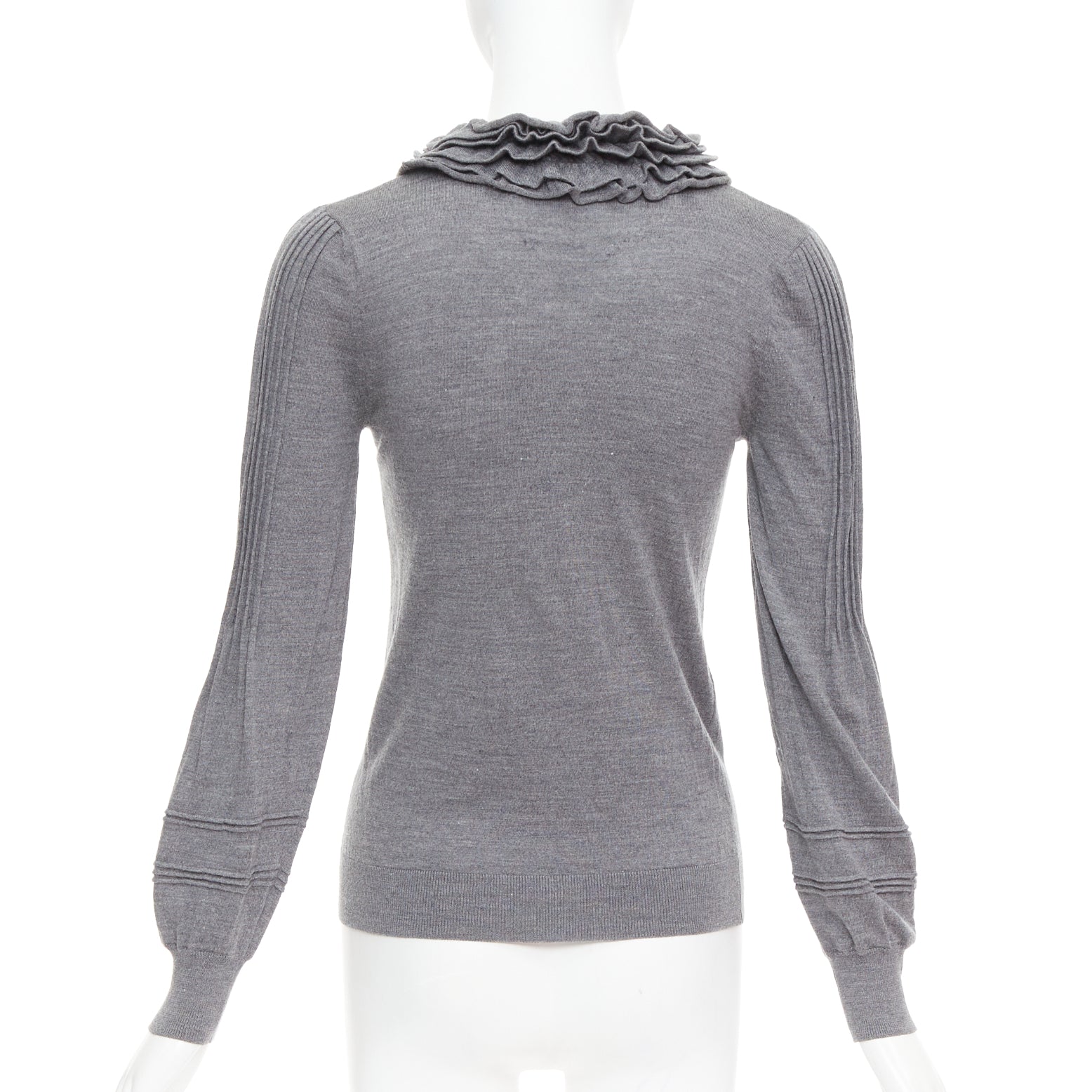 Fendi Ruffle Collar Sweater - Side view