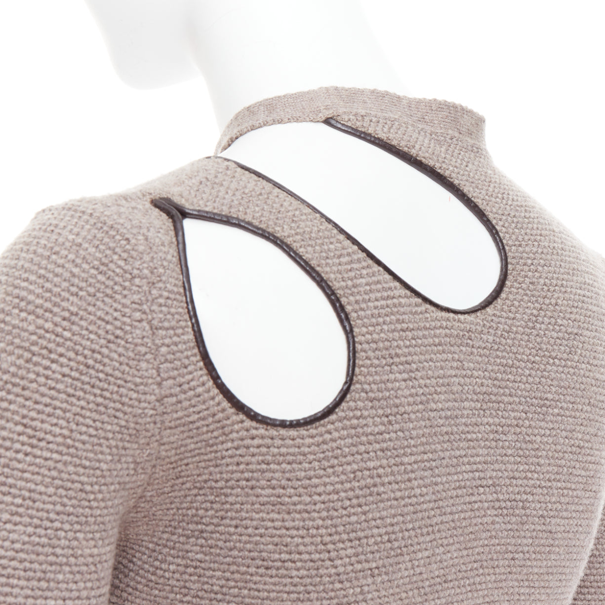 Tom Ford Leather Collar Sweater - Detail 2