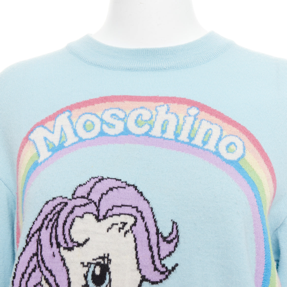Moschino Rainbow Logo Sweater - Back view