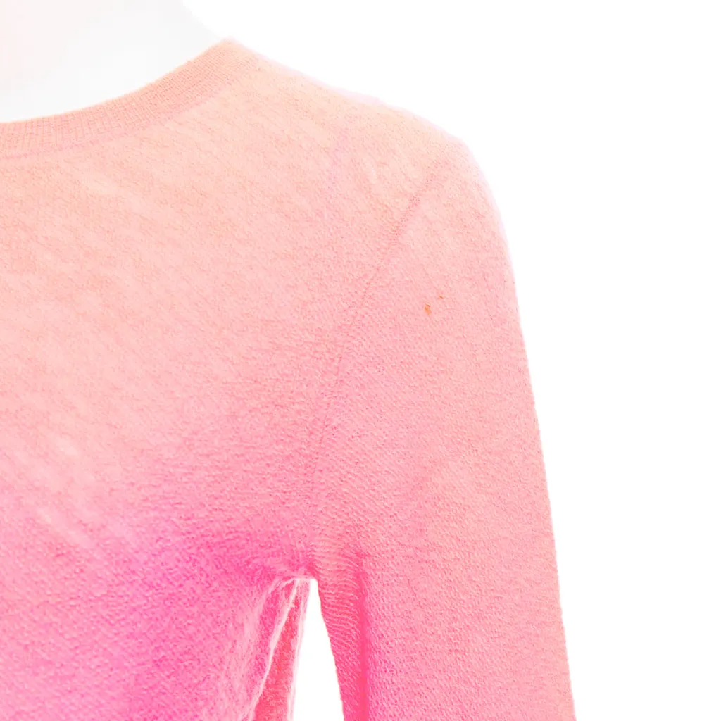 Celine Neon Coral Sweater Pink Wool Very good - Back View